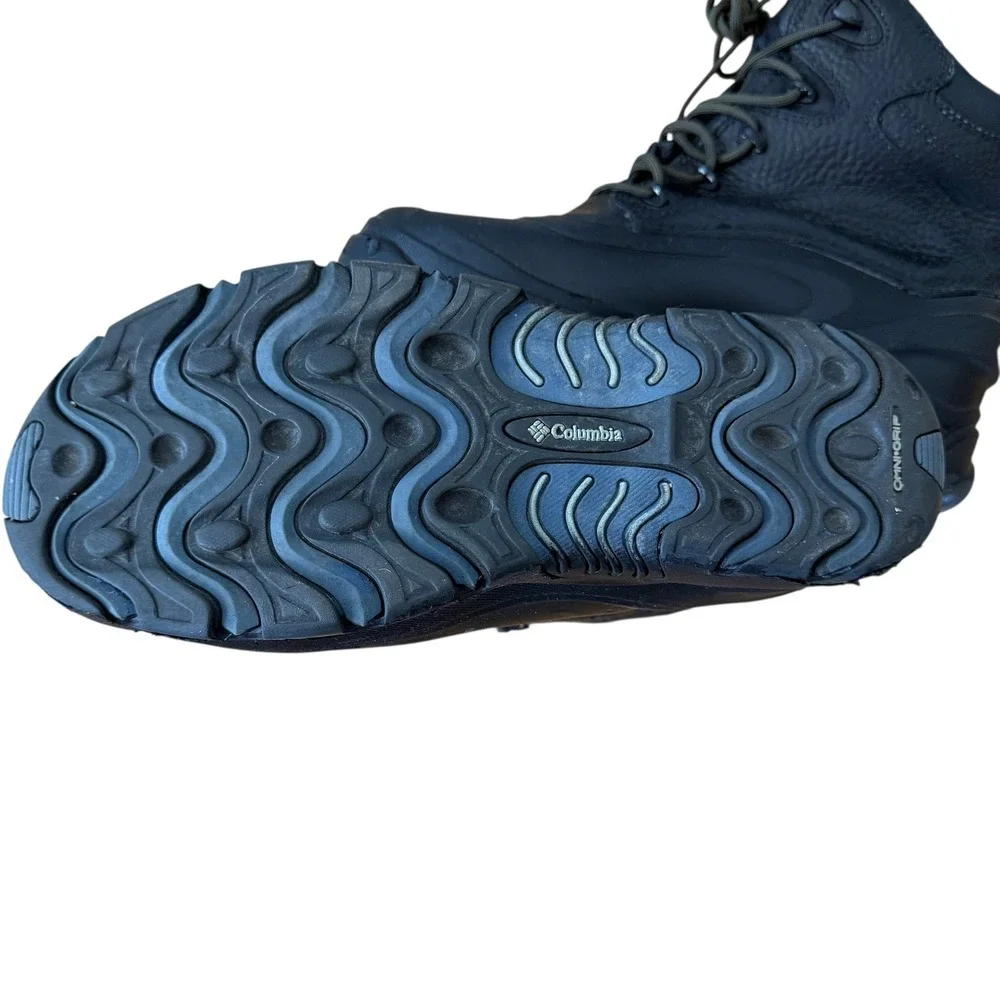 Columbia Black Winter Snow Cold Weather Boots Mens Lace Up Waterproof